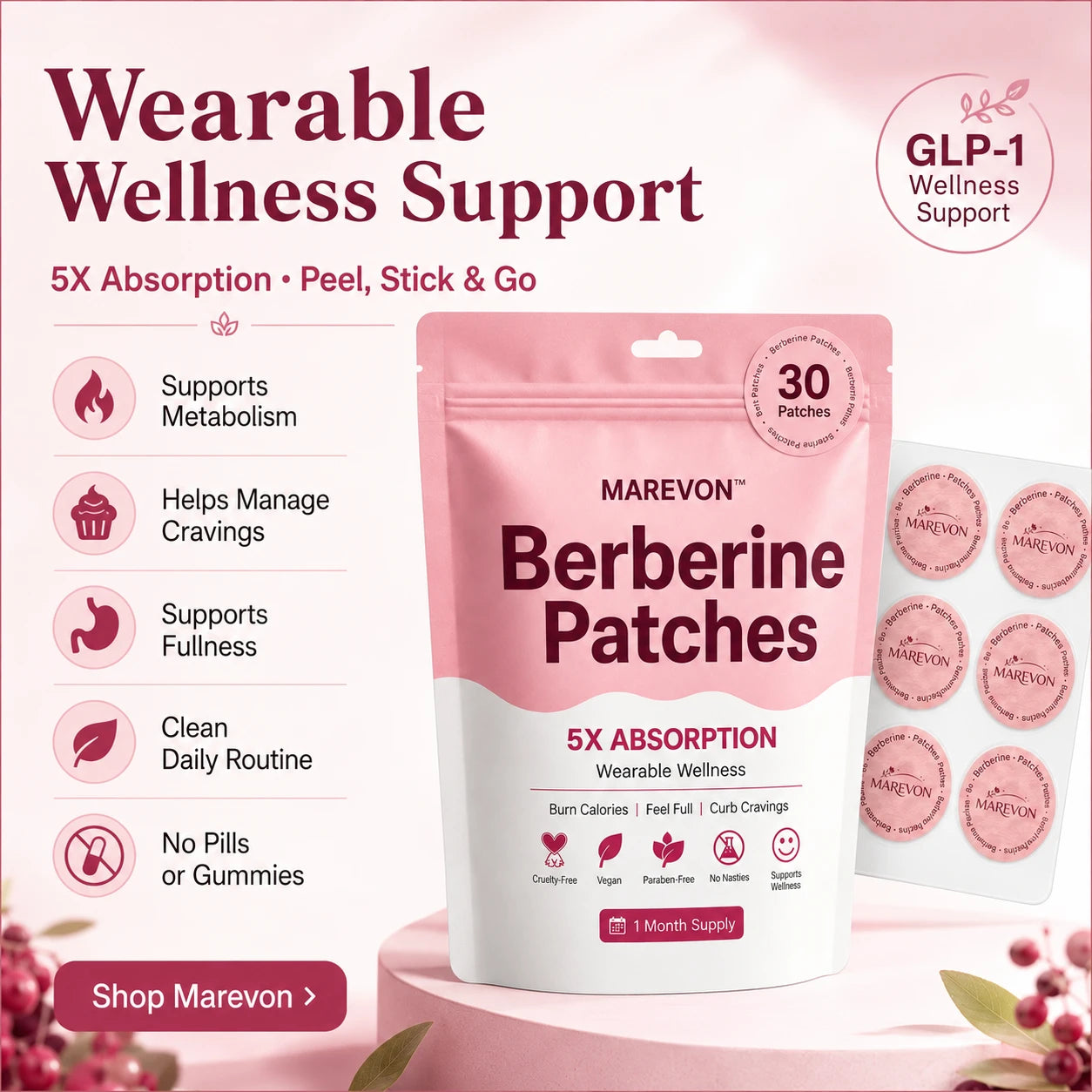 Extra Strength Berberine Patches
