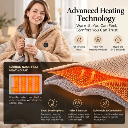 Warmora™ Wearable Heated Shawl
