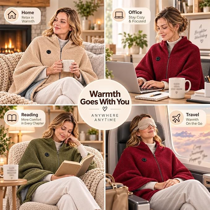 Warmora™ Wearable Heated Shawl