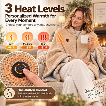 Warmora™ Wearable Heated Shawl